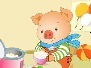 小猪吃东西视频,小猪品尝美味瞬间